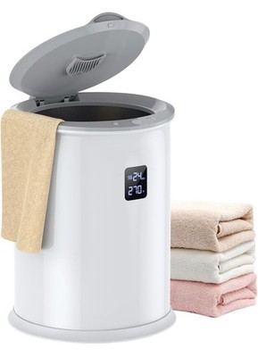 Towel Warmer Bucket Model N5 White Large Capacity for Robes Blankets PJ's