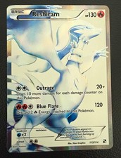 Reshiram 113/114 Black & White Ultra Rare Holo Full Art Eng 2011 130HP on eBay