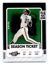Christian Yelich 2021 Panini Contenders Optic Green Wave #9 Milwaukee Brewers