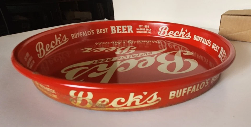 Beck's Buffalo's Best Beer Metal Beer Tray - Image 4 of 4