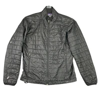 Patagonia Nano Puff Jacket Mens Medium Black Quilted Puffer *FLAW Patches Repair