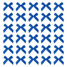 Mini Ribbon Bow 1.8 Inch Small Fabric Satin Ribbon Pack of 70, Dark Blue