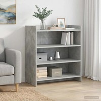 Sideboard Betongrau 75X36X80Cm Holzwerkstoff Kommode Anrichte Wohnzimmer