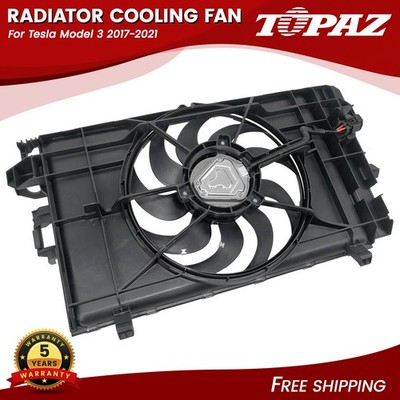 107708400-E AC Engine Condenser Radiator Cooling Fan For Tesla Model 3 2017-2021
