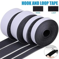 Hook and Loop Sticky Adhesive Backed Tape - Widths: , 1", 2"