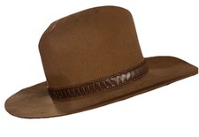 Stetson 4X Beaver Fur Felt Western Hat Brown Size 56 7 John B. Stetson Company