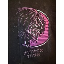 Anime Import Shirt Attack on Titan Vintage Wash Sz L NWT 100% Heavy Cotton