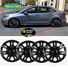 15 Hubcaps Wheel Covers Hub Caps Fits R15 Steel Wheel For Toyota Corolla 02-19