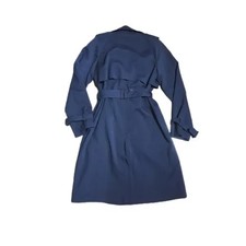 Dry Cleaning Done YK038 Navy Long Belted Trench Coat