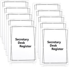 10 Pieces Checkbook Transaction Register 6.4  8.25inch Secretary Deskbook Check