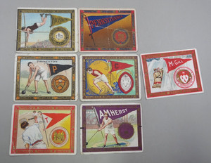 7 Murad Cigarette "College Series" cards