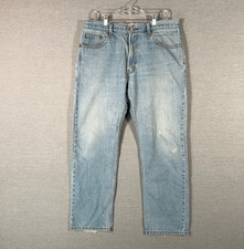 Vintage Levis 505 Jeans Mens 36x32 Blue Regular Fit Tapered Leg Denim Y2K