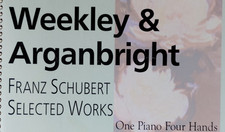 Vintage Sheet Music/Book Franz Schubert Selected Works 1 Piano 4 hands c1998