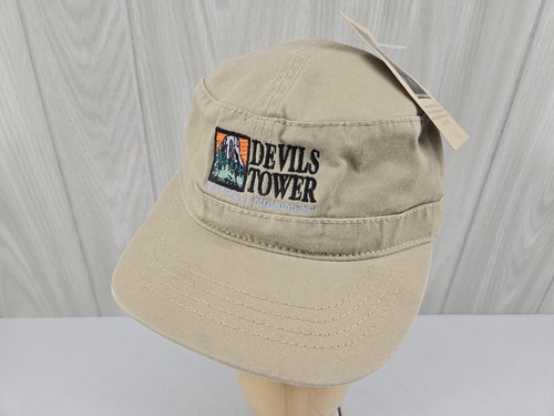 Baseballkappe Mütze Devils Tower hellbraun bestickt Strapback - Bild 2 von 16