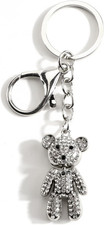 Sparkling Keychain Rhinestone Animal Keychains for Women Elegant Car Keychain Bl