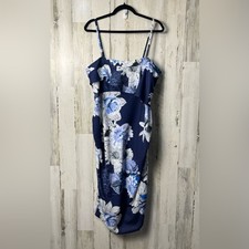 ASOS NWT navy and white floral midi maternity dress size 14