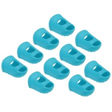 Finger tip protection non-slip fingertips 20 pieces 28mm light blue
