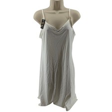 Vassarette 2 in 1 Spin Slip Solid White Womens Large