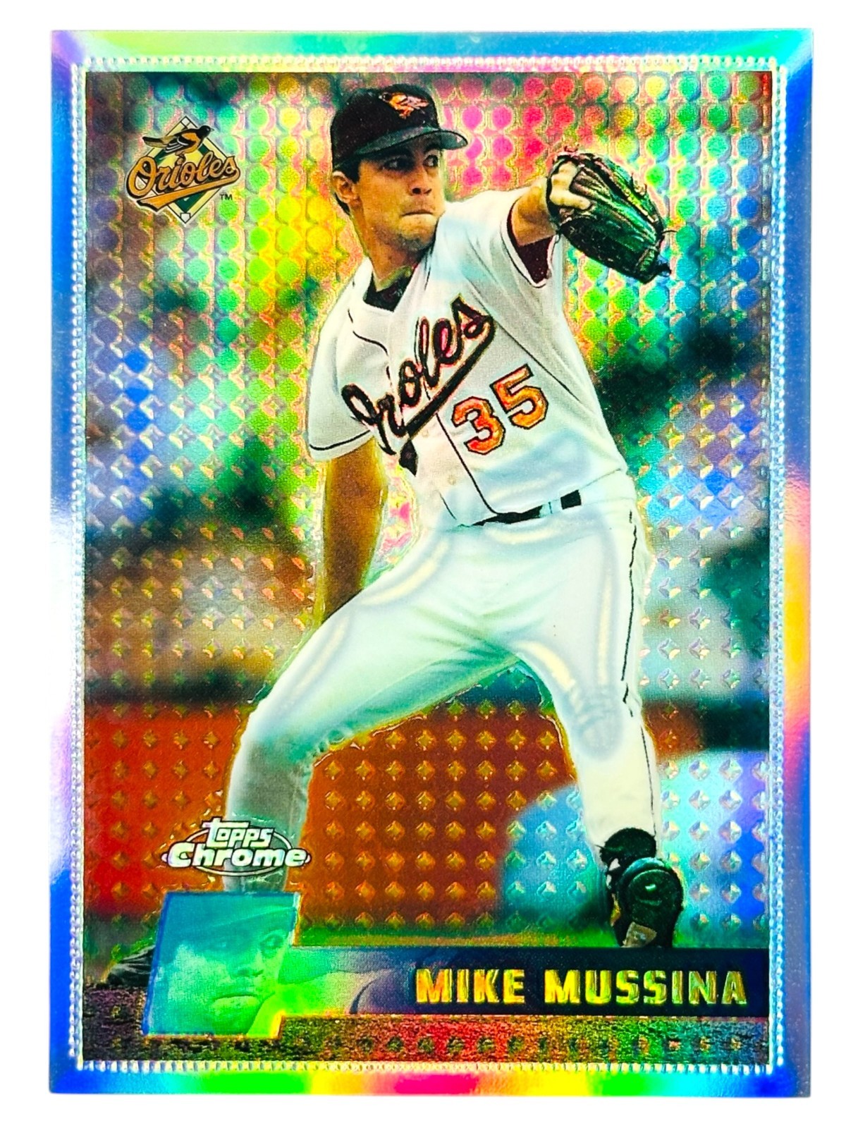 1996 Topps Chrome Mike Mussina #23 Refractor