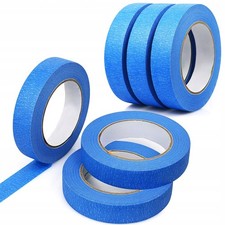 Rosfix Malerband 10 mm x 50 m | Blau | Krepppapier, Acrylkleber, Profiqualität