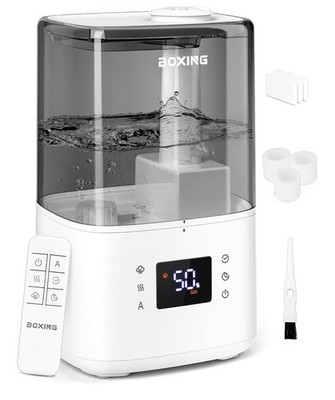 BOXING Warm & Cool Mist Ultrasonic Humidifier   4.5L Large Capacity