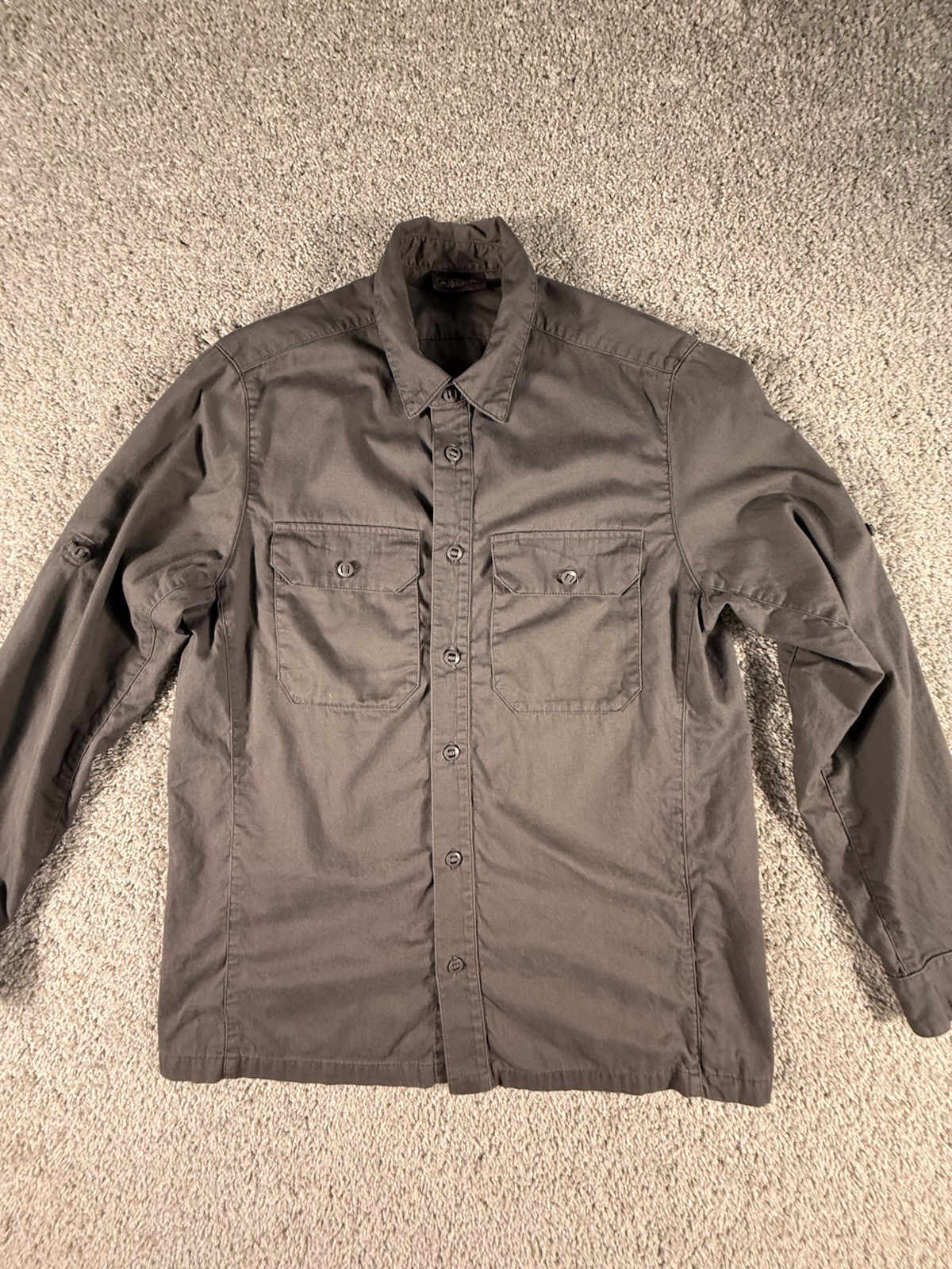 Triple Aught Design Overland Shirt TAD Tactical Gray  Made In USA Mens Large