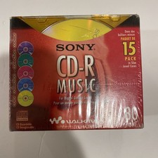 Walkman SONY CD-R Music 80 Slim Jewel Cases Digital color collection 15 pack