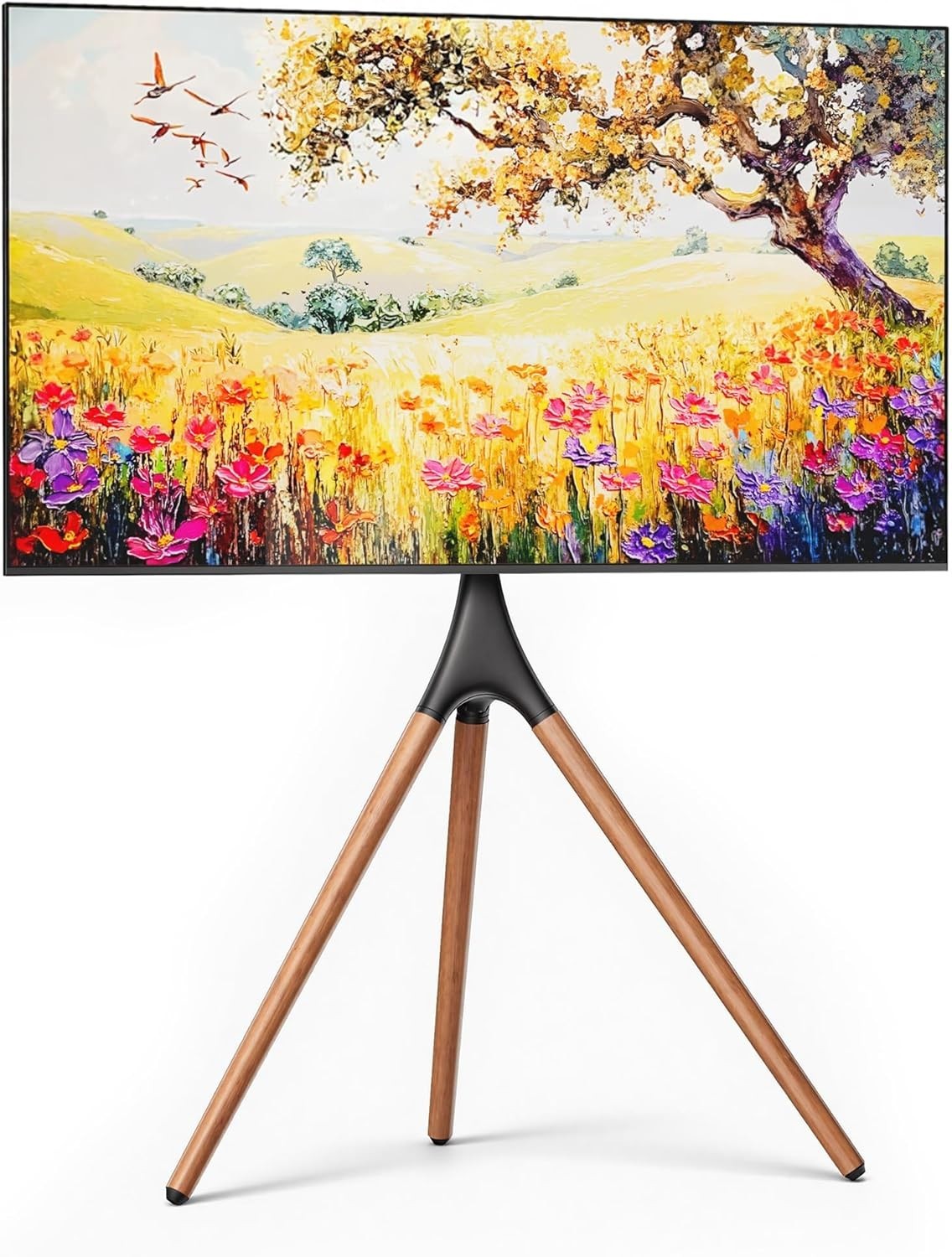 For 43-65 Inch Tvs, 180&deg; Swivel Tripod Tv Stand