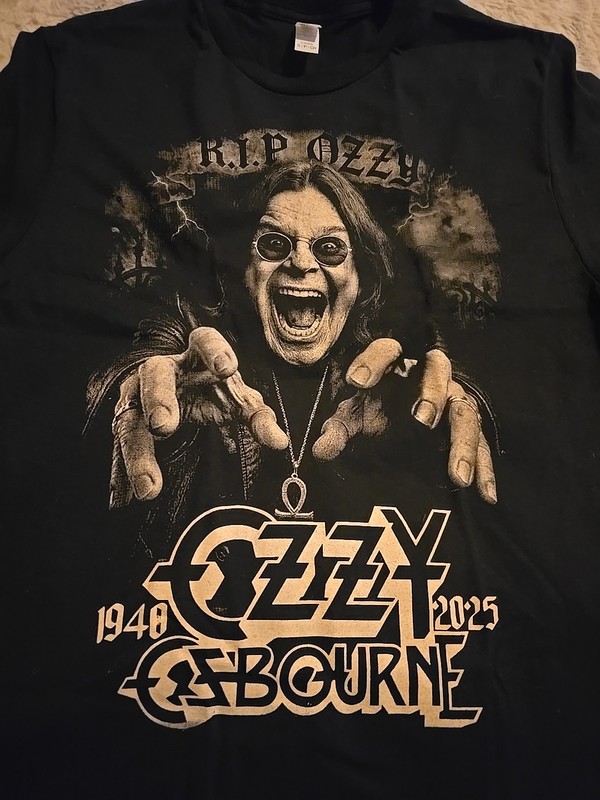Tribute To Ozzy Osbourne Double Sided T-Shirt Size Small Black NEW Never Worn