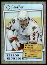 2007-08 O-Pee-Chee Season Highlights Sidney Crosby Pittsburgh Penguins #SH15