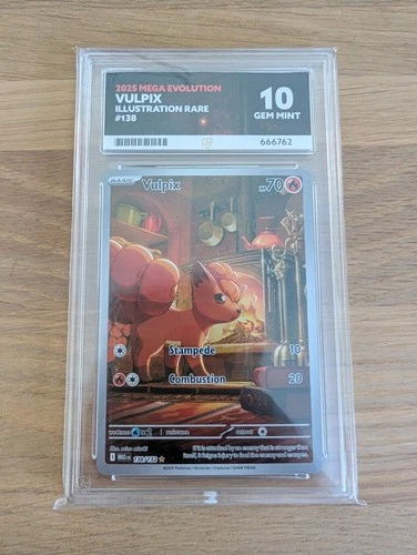 Vulpix Mega Evolutions Rare Illustration Pokémon Card (#138) - Ace 10 GEM MINT