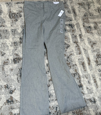 OLD NAVY PIXIE FLARE CASUAL WOMENS PANTS, GREY, SIZE 6, NEW, L@@K!