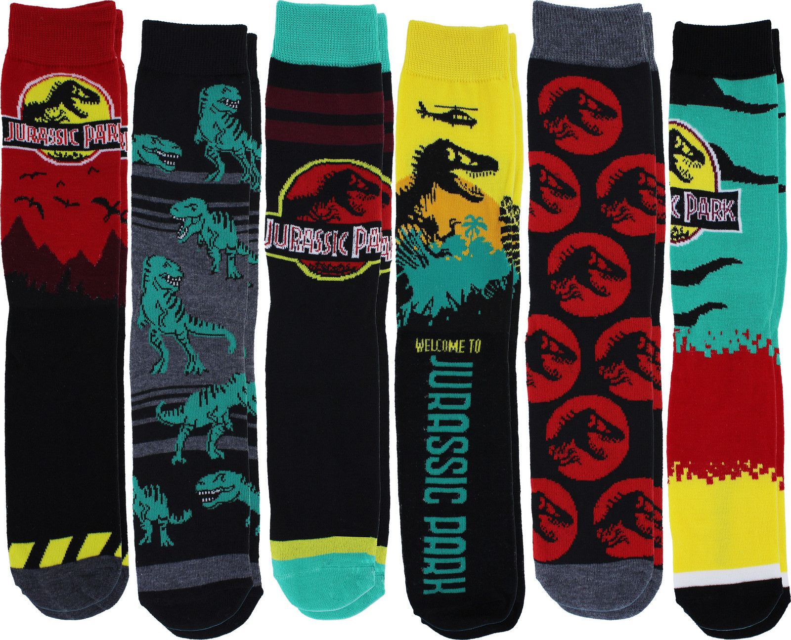 Мужские повседневные носки Парк Юрского периода 6 упаковок Размер 8-12 3790₽