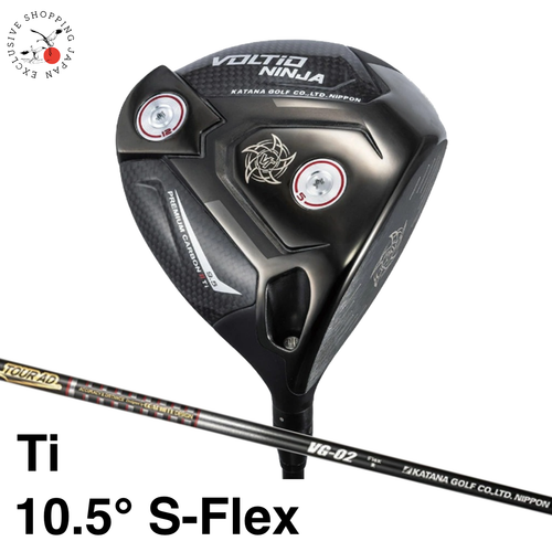 KATANA Golf VOLTIO NINJA Premium Carbon II Ti Driver 10,5° Tour AD VG-02 S-Flex - Bild 1 von 13
