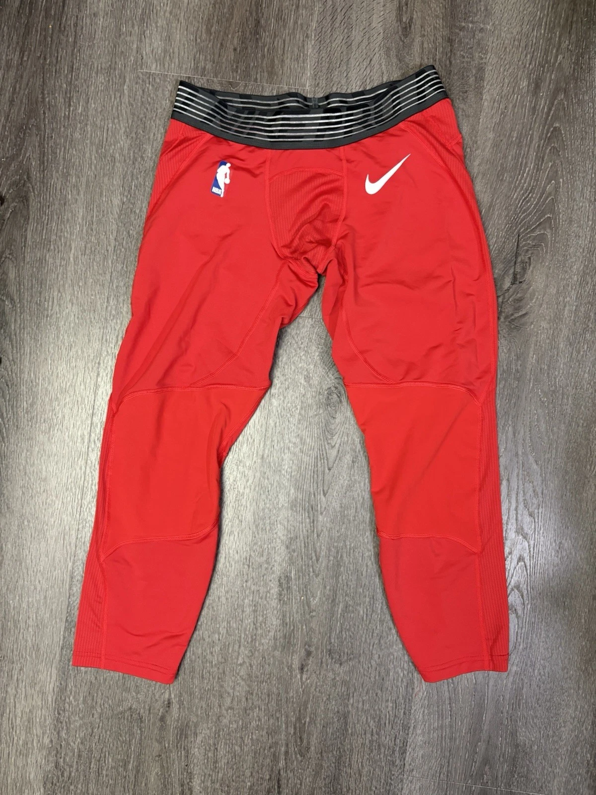 Nike Pro Hyperstrong NBA Player Issue Red 3/4 Compression XL 940259-657 EUC