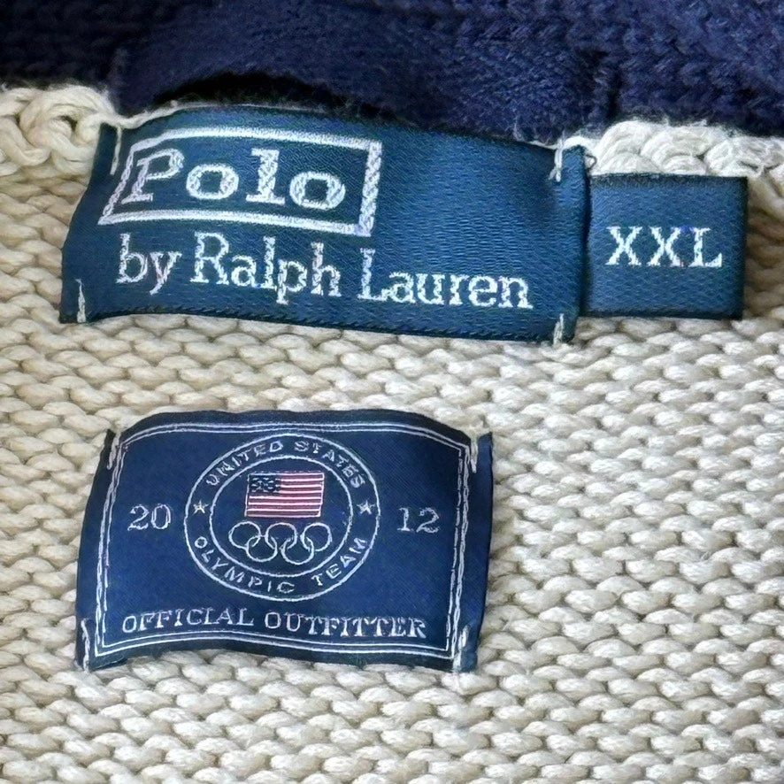 Polo Ralph Lauren 2012 официальный Лондон Олимпийский спортсмен кардиган XXL свитер  - Изображение 3 из 4