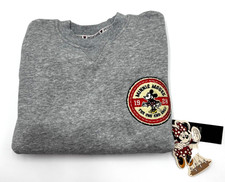 Disney Minnie Mouse Gray Sweatshirt Kids Pullover Crewneck Size Large 14 NWT