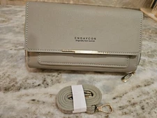  NEW Soft Grey Small Purse/ Wallet