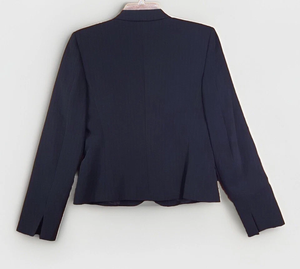 MAX MARA Blazer Jacket Womens Sz 4 Small Black Short Button Lined - Image 2 of 4