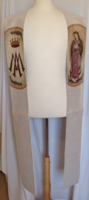 Overlay Priest stole, Our Lady of Guadalupe 