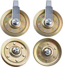 Heavy Duty Garage Door Pulley Kit 3 Inch 200LB Load with Bolts Nuts Clevis Fork