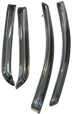 Flawed Needs New Tape (AVS) 684632 Ventvisor Deflector; Chrome; Outs