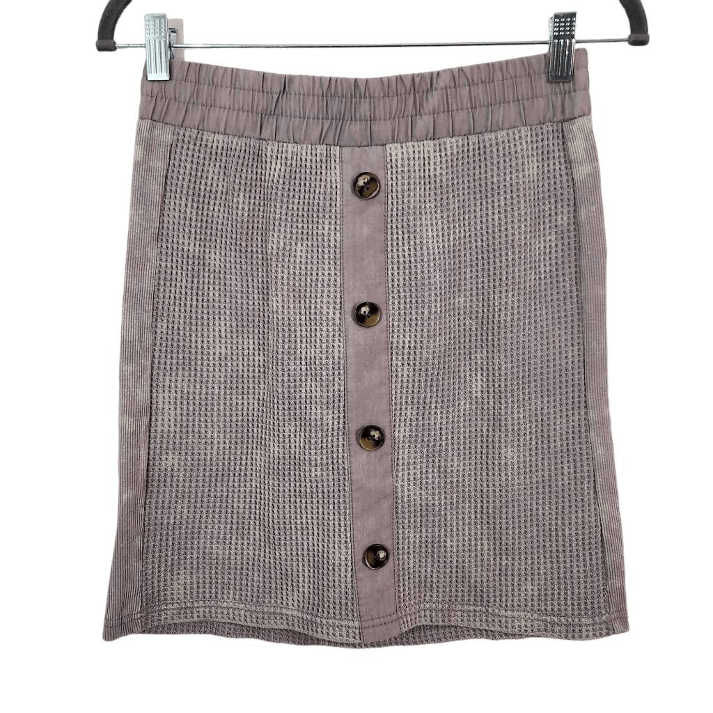 Vintage Havana Gray Mini Skirt NWT Size Medium Gray Distressed Dye Skirt