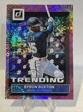 Byron Buxton Trending 2022 Donruss T-5 Pink Fireworks Parallel Minnesota Twin