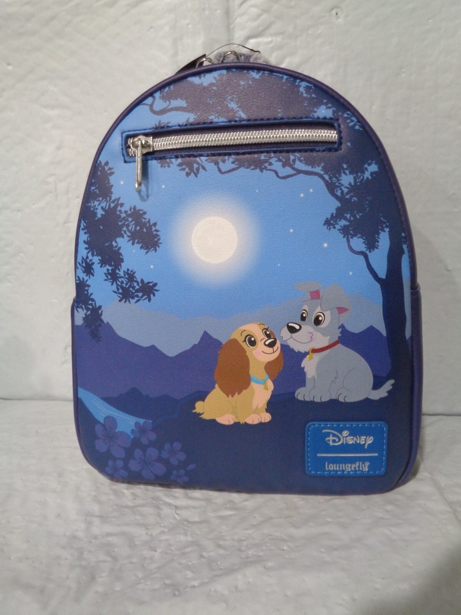 New Loungefly Disney Lady & The Tramp Moonlight Stroll Scene Mini Backpack s-l400.jpg main image 3