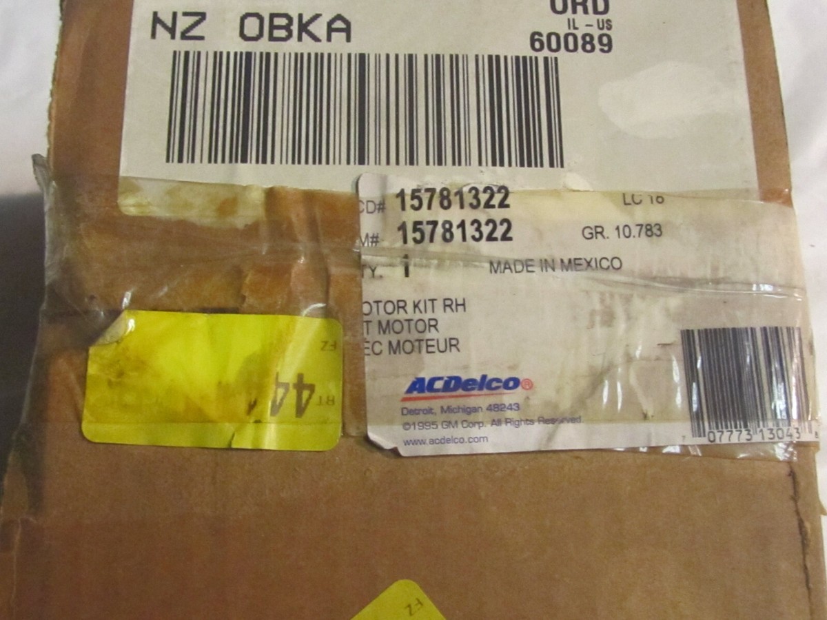 Genuine GM Window Motor 15781322 | eBay