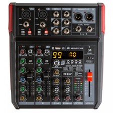 JB Systems Live-6 4 Kanal PA Live Mischpult Recording Bluetooth/USB 48V DSP 5V