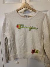 Champion Womens Sz S champion reverse weave sweatshirt White