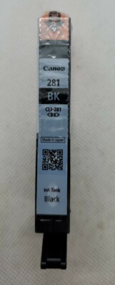 Genuine Canon CLI-281 Black Ink TR8520 TS9120 TS6120 TR7520 TS8220 (NOT Setup)