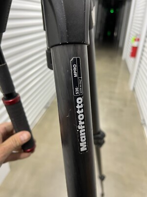 Manfrotto 504HD Pro Fluid Head On 536 MPRO Carbon Fiber 3-Stage